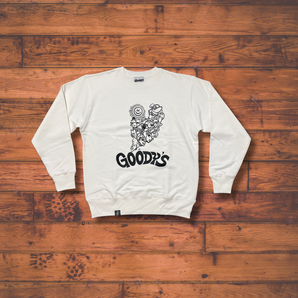 GOODY'S×ryuambe collaboration sweat