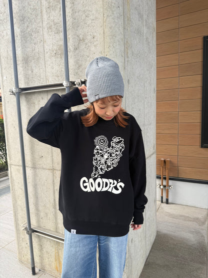 GOODY'S×ryuambe collaboration sweat