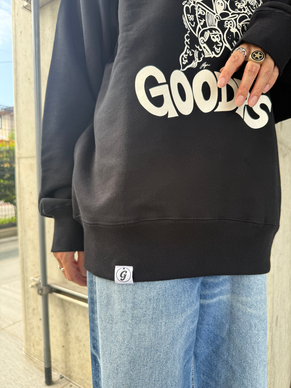 GOODY'S×ryuambe collaboration sweat