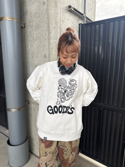 GOODY'S×ryuambe collaboration sweat