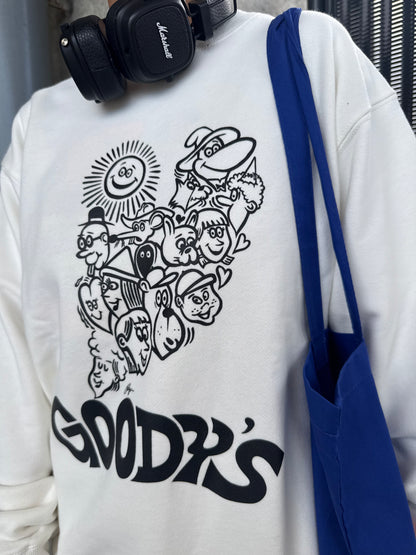 GOODY'S×ryuambe collaboration sweat